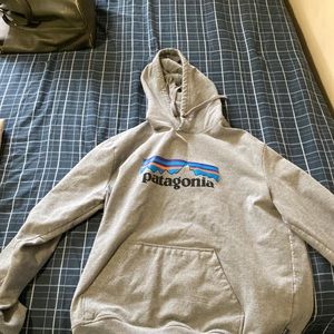 Patagonia Grey hoodie.
